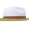Bigalli_Hats_Orion_White&Greenr_3 Orion Braid