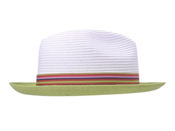 Bigalli_Hats_Orion_White&Greenr_3 Orion Braid