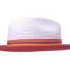 Bigalli_Hats_Orion_White&Red_3 Orion Braid